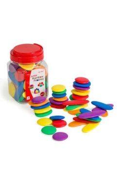 Edx Education Junior Rainbow Pebbles - Jar Of 36