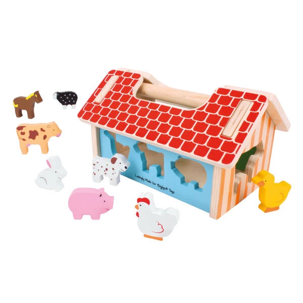 Bigjigs Toys Farmhouse Shape Sorter 3 Bigjigs Toys Farmhouse Shape Sorter