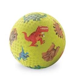 Crocodile Creek 5 Inch Playground Ball - Dinosaurs Green