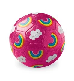 Crocodile Creek Glitter Soccer Ball - Rainbow Size 3