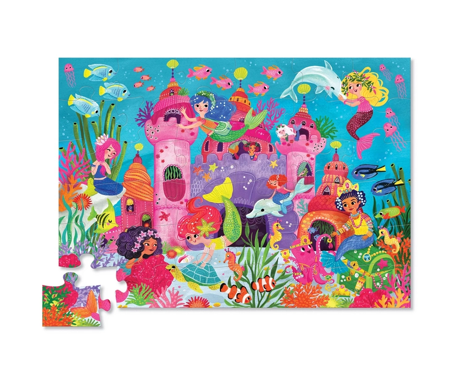 Crocodile Creek - Classic Floor Puzzle 36pc Mermaid Palace 3 Crocodile Creek - Classic Floor Puzzle 36pc Mermaid Palace