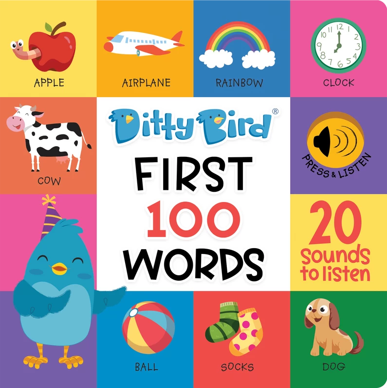 Ditty Bird | First 100 Words Board Book 3 Ditty Bird | First 100 Words Board Book