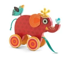 Djeco Indy Elephant Pull-Along Wooden Toy