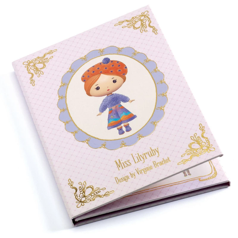 Djeco Tinyly Miss Lilyruby Removable Stickers Set 3 Djeco Tinyly Miss Lilyruby Removable Stickers Set