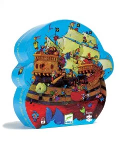 Djeco Barbarossa Boat 54pc Silhouette Jigsaw Puzzle