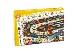Djeco Car Rally Observation Jigsaw Puzzle 54pc