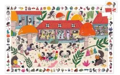 Djeco Hedgehog School Observation Jigsaw Puzzle 35pc