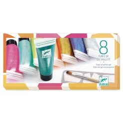 Djeco 8 Tubes Of Glitter Gel