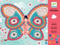 Djeco Mosaics Art By Number Butterflies Craft Activity Kit
