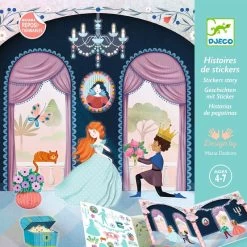 Djeco Sticker Stories Life In The Castle Repositionable Stickers