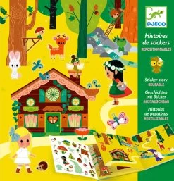Djeco Sticker Stories The Magical Forest Repositionable Stickers