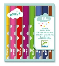 Djeco 8 Felt Tips For Little Ones