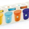 Djeco Modelling Dough Set | 4 Tubs Nature Play Dough Colours