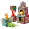 Djeco Topanijungle Stacking Cubes & Animal Figurines