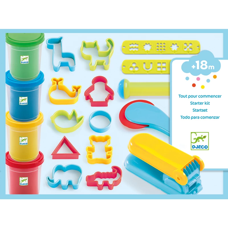 Djeco Introduction To Dough - 25 Piece Play Dough Set 3 Djeco Introduction To Dough - 25 Piece Play Dough Set