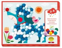 Djeco Dogs To Stroke Pompom Collage