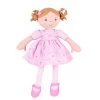 Bonikka Rag Doll - Amelia With Light Brown Hair & Pink Linen Dress -Trendy Toy Store DSL1301 1653