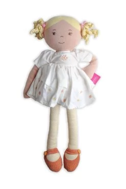 Bonikka Rag Doll - Priscy With Blonde Hair & Cream Linen Dress
