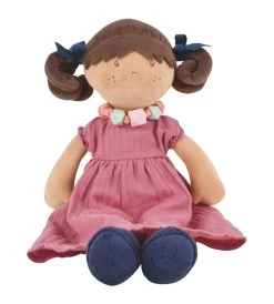 Bonikka Rag Doll - Mandy Doll With Brunette Hair & Bracelet