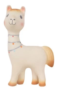 Tikiri Lilith The Llama Natural Rubber Rattle & Teether Toy