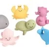 Tikiri My First Ocean Buddies Set Of 6 | Natural Rubber Rattle & Teether Toys -Trendy Toy Store DSL3760 OCEAN SET
