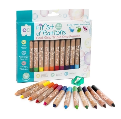 Educational Colours - Easi-Grip Watercolour Pencils Packet Of 12 3 Educational Colours - Easi-Grip Watercolour Pencils Packet Of 12