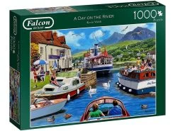 Falcon De Luxe A Day On The River 1000pc Jigsaw Puzzle