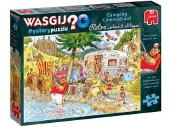 Jumbo WASGIJ? Retro Mystery No.6 Camping Commotion 1000pc Jigsaw Puzzle