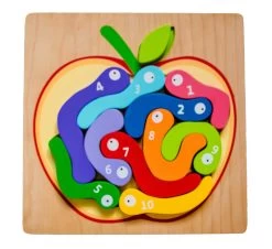 Kiddie Connect 123 Worm Puzzle