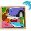 Kiddie Connect Sea Creatures Chunky Puzzle -Trendy Toy Store KC5112C