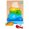 Kiddie Connect Fish Stacker Chunky Puzzle -Trendy Toy Store KC5199A