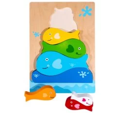 Kiddie Connect Fish Stacker Chunky Puzzle