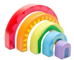 Le Toy Van Petilou Rainbow Tunnel Wooden Toy