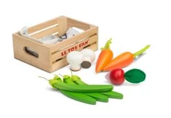 Le Toy Van Honeybake Vegetables Five-A-Day Market Crate