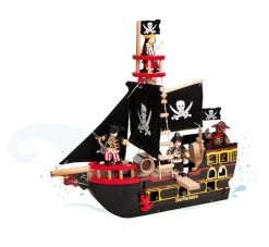 Le Toy Van Barbarossa Wooden Pirate Ship
