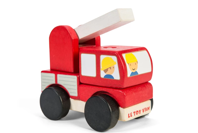 Le Toy Van Fire Engine Stacker Wooden Toy 3 Le Toy Van Fire Engine Stacker Wooden Toy