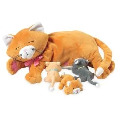 Manhattan Toy Co. Nursing Nina Cat With Kittens