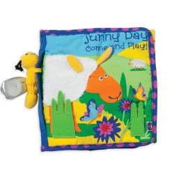 Manhattan Toy Co. Sunny Day Fabric Book | Baby Cloth Activity Book