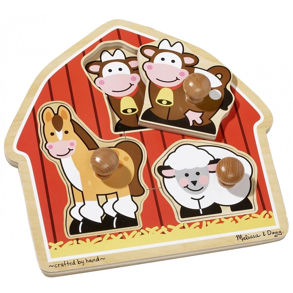 Melissa & Doug - Barn Animals Jumbo Knob Puzzle 3 Melissa & Doug - Barn Animals Jumbo Knob Puzzle