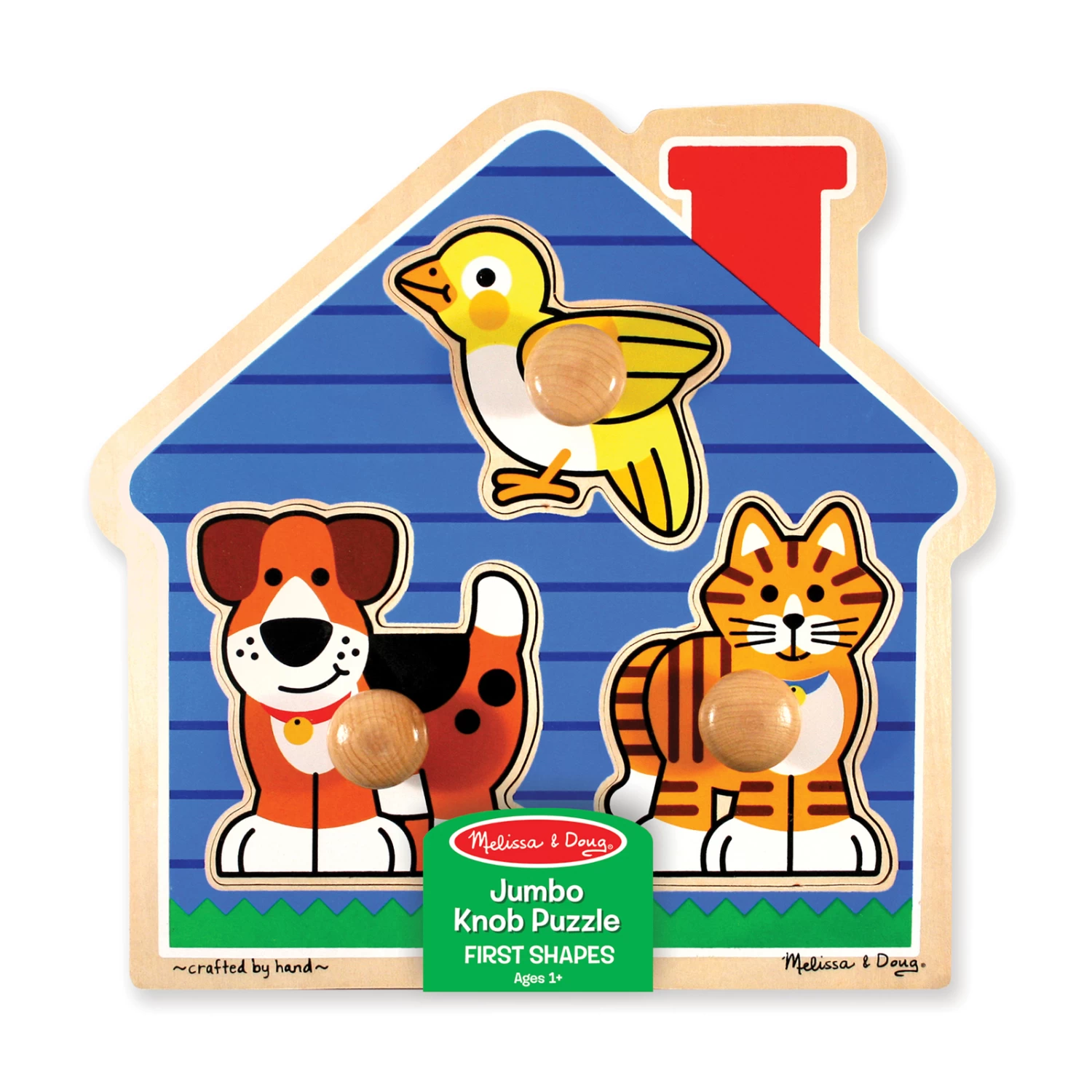 Melissa & Doug - House Pets Jumbo Knob Puzzle 3 Melissa & Doug - House Pets Jumbo Knob Puzzle