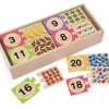Melissa & Doug - Numbers Wooden Puzzle Cards -Trendy Toy Store MND2542