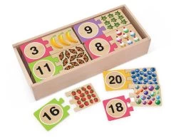 Melissa & Doug - Numbers Wooden Puzzle Cards