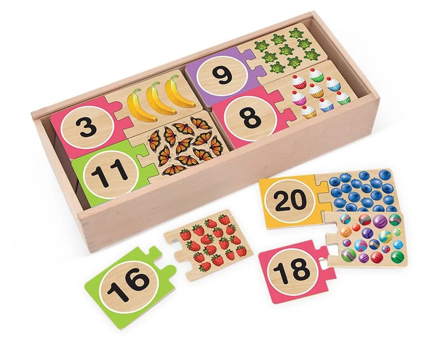 Melissa & Doug - Numbers Wooden Puzzle Cards 3 Melissa & Doug - Numbers Wooden Puzzle Cards