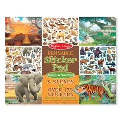 Melissa & Doug Reusable Sticker Activity Pad - Jungle & Savanna