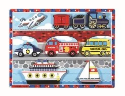Melissa & Doug - Vehicles Wooden Chunky Puzzle