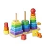 Melissa & Doug - Geometric Stacker Wooden Toy -Trendy Toy Store MND567