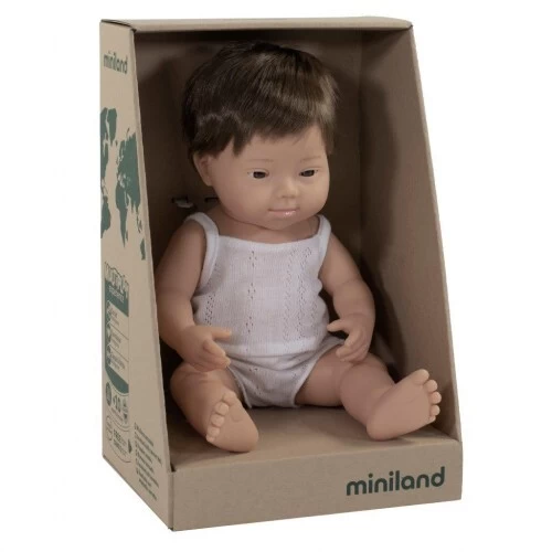 Miniland Doll - Down Syndrome Caucasian Boy 38cm | Anatomically Correct Baby Doll 3 Miniland Doll - Down Syndrome Caucasian Boy 38cm | Anatomically Correct Baby Doll