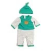 Miniland Doll Clothes - Light Green Striped PJ's Set | 38-42cm Doll -Trendy Toy Store MNL31551