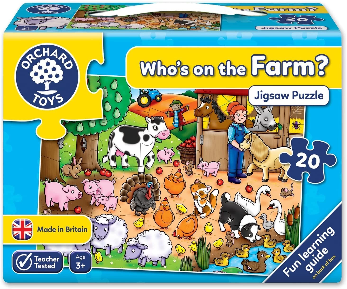 Orchard Toys - Who's On The Farm? Jigsaw Puzzle 20 Piece 3 Orchard Toys - Who's On The Farm? Jigsaw Puzzle 20 Piece