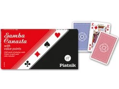 Piatnik Samba Canasta With Value Points | 3 Pack Playing Cards